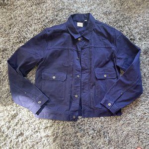 J. Crew Wallace & Barnes garment-dyed duck canvas trucker jacket